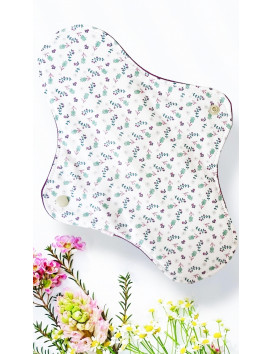 Packung mit 7 waschbaren Damenbinden GINKGO (XL / NACHT)
