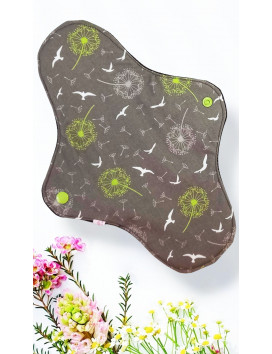 Pack de 7 toallas sanitarias lavables DIENTE DE LEÓN (XL/NOCHE)