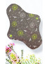 Set van 7 PAARDEBLOEM wasbare maandverbanden (XL / NIGHT)