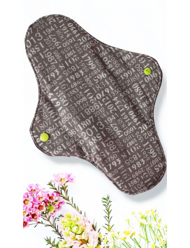 Packung mit 7 waschbaren Damenbinden LÖWENZAHN (XL / NACHT)