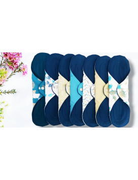 Confezione da 7 assorbenti lavabili GINKGO (XL/NIGHT)