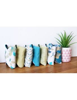 Packung mit 7 waschbaren Damenbinden GINGKO (M)