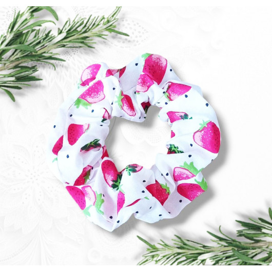 CHOUCHOU SCRUNCHIE FRAISES CHOUCHOU SCRUNCHIE FRAISES
