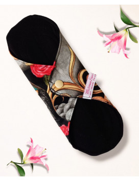 Pack 2 waschbare Damenbinden LAS ELEGANTES - CATRINAS (M)