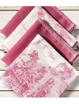 Pañuelos de algodón lavables y reutilizables - TOILE DE JOUY