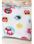 Washable and reusable organic flannel handkerchiefs - FOREST ANIMALS