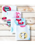 Washable and reusable organic flannel handkerchiefs - FOREST ANIMALS