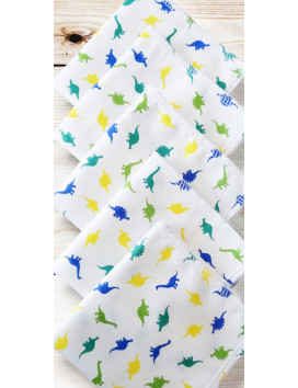 Washable and reusable cotton handkerchiefs - DINOSAURS