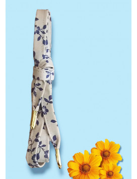 Paar stoffen veters - PISA BLAUW