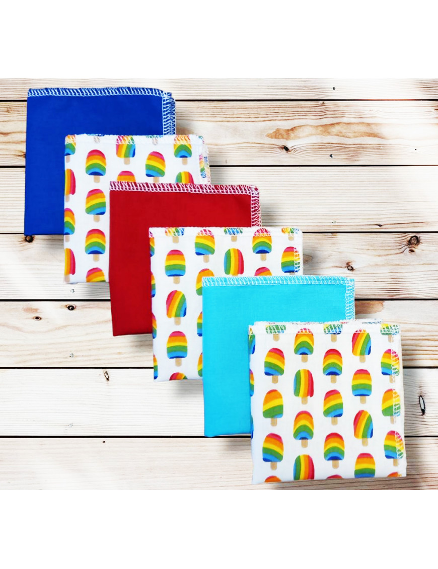Washable and reusable cotton handkerchiefs - ICE