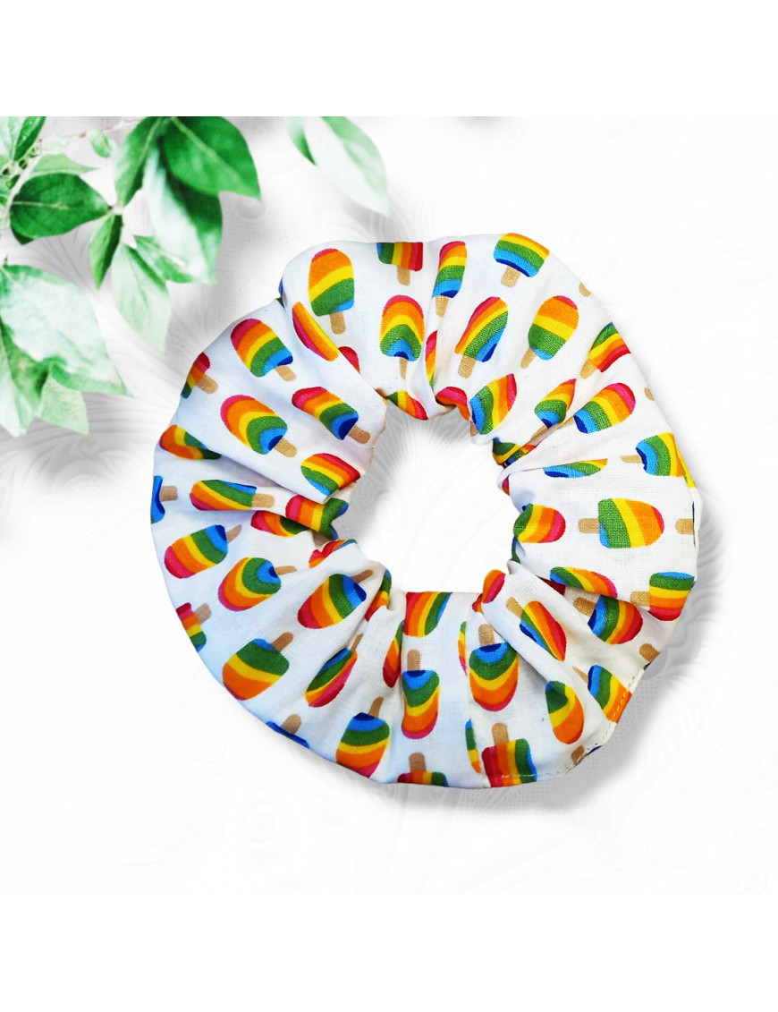Elastico per capelli Scrunchie - GHIACCIO