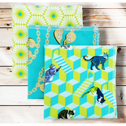 Washable and reusable cotton handkerchiefs - BESTIES Washable and reusable cotton handkerchiefs - BESTIES