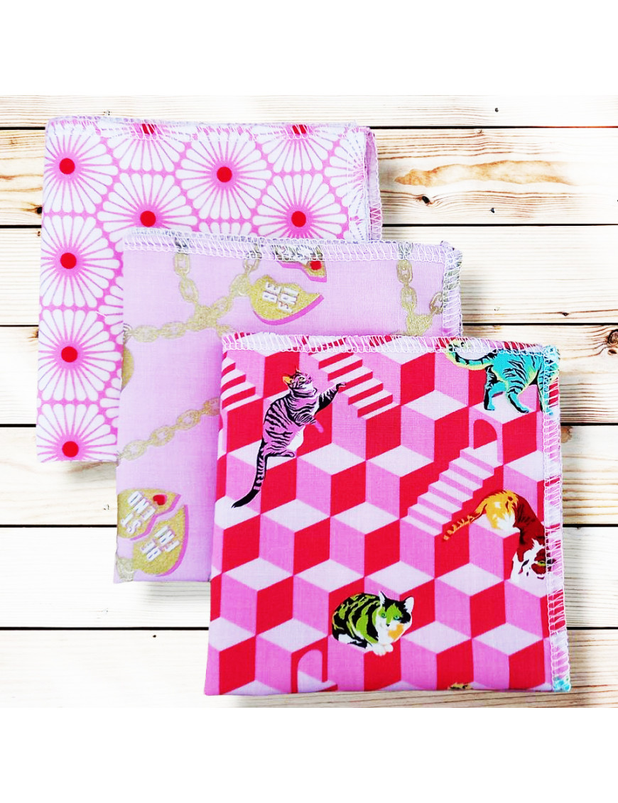 Washable and reusable cotton handkerchiefs - BESTIES
