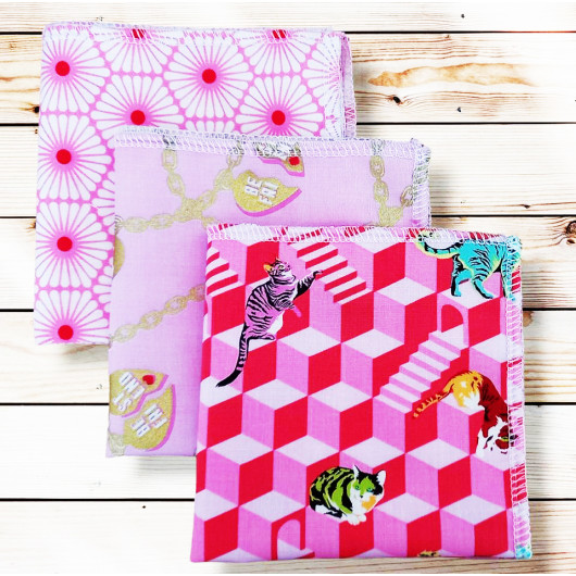 Washable and reusable cotton handkerchiefs - BESTIES Washable and reusable cotton handkerchiefs - BESTIES