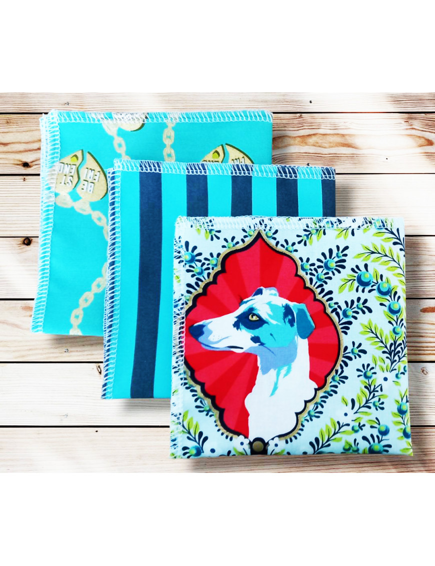 Washable and reusable cotton handkerchiefs - BESTIES