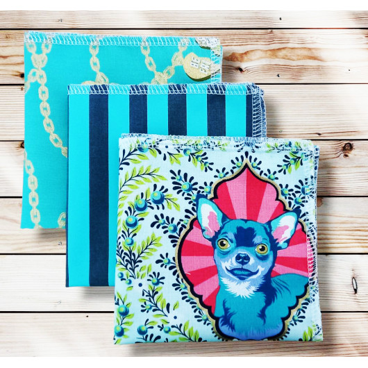 Washable and reusable cotton handkerchiefs - BESTIES Washable and reusable cotton handkerchiefs - BESTIES