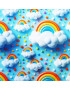 Pañuelos de algodón lavables y reutilizables - ARCO IRIS (efecto 3D)