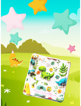 Große waschbare Tücher DINOSAURIER - 3D (8er-Set)