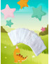Toallitas lavables grandes - DINOSAURIOS - 3D (juego de 8)