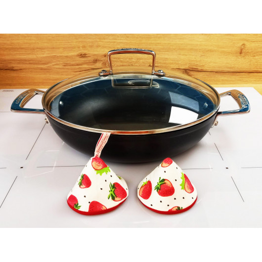 2 kitchen mitts - STRAWBERRIES 2 kitchen mitts - STRAWBERRIES