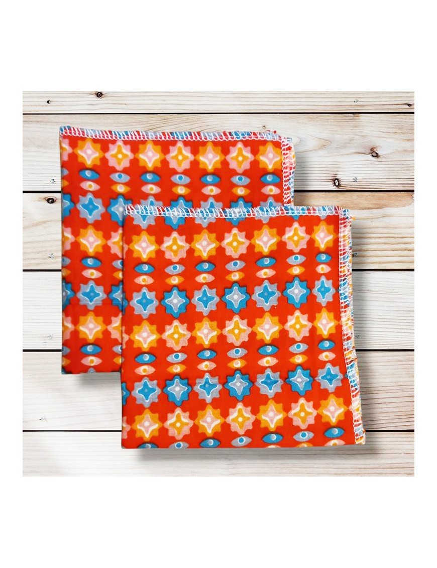 Washable and reusable cotton handkerchiefs - MAIJA