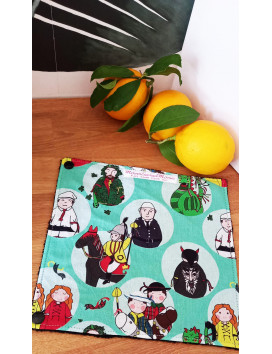 BELGIAN FOLKLORES washable all-purpose towel (4 sheets)
