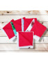 Lot de 5 serviettes de table - FOLKLORES BELGES