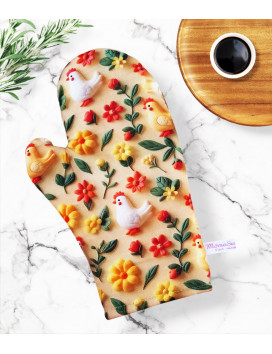 Oven glove - THE FARM 3D effect