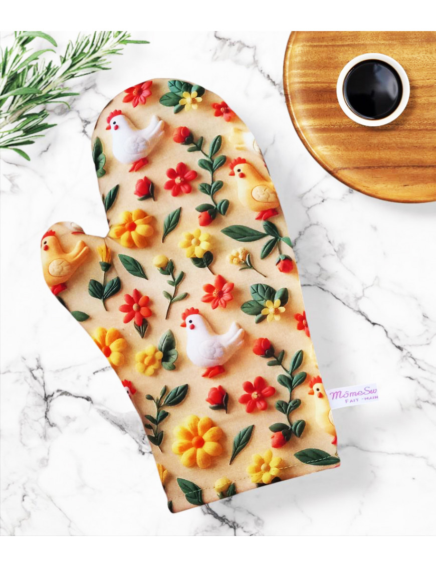 Oven glove - THE FARM 3D effect
