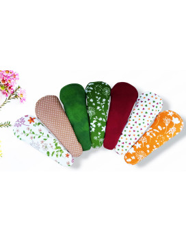 Pack of 7 washable thong liners - WILD FLOWERS (17 cm)