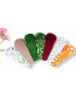Pack de 7 tangas lavables - FLORES SILVESTRES (17 cm)