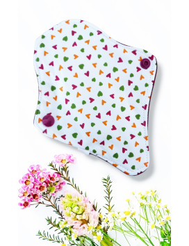 Verpakking met 7 wasbare inlegkruisjes - WILDE BLOEMEN (17 cm)