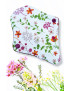 Verpakking met 7 wasbare inlegkruisjes - WILDE BLOEMEN (17 cm)