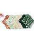 Pack 7 serviettes hygiéniques lavables EUCALYPTUS (M)
