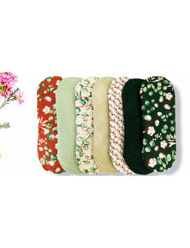 Pack de 7 compresas lavables - EUCALIPTO (M)