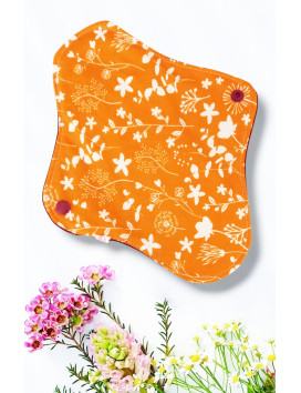 Pack 7 serviettes hygiéniques lavables - FLEURS DES CHAMPS (M)