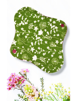 Pack 7 serviettes hygiéniques lavables - FLEURS DES CHAMPS (M)