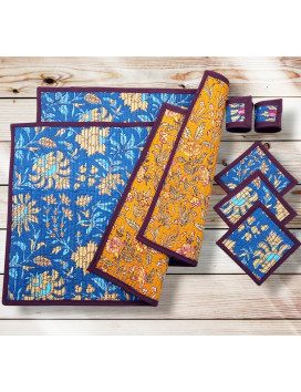 Sets de table avec sous-verres et ronds de serviette NIMAJ