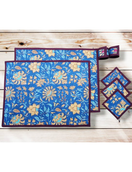 Sets de table avec sous-verres et ronds de serviette NIMAJ