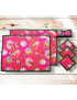 Placemats met onderzetters en servetringen - SODAPUR