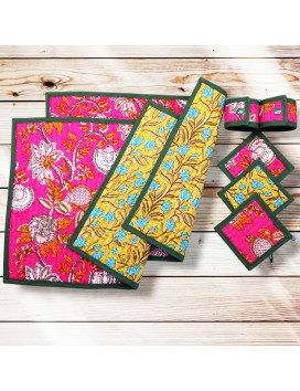 Placemats met onderzetters...