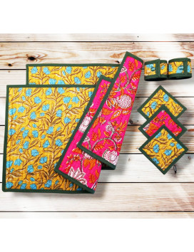 Manteles individuales con posavasos y servilleteros - SODAPUR