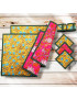Placemats met onderzetters en servetringen - SODAPUR
