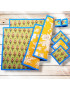 Sets de table avec sous-verres et ronds de serviette - TAWANG