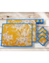 Sets de table avec sous-verres et ronds de serviette - TAWANG