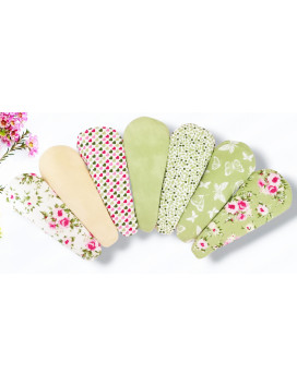 Verpakking van 7 wasbare inlegkruisjes - ROZEN (17 cm)
