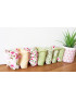 Pack 7 protège-strings lavables - ROSES (17 cm)