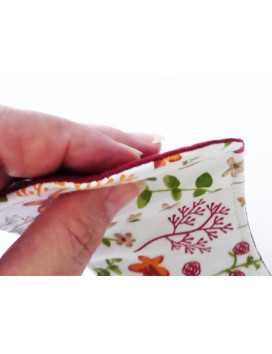 Pack de 7 compresas lavables sin alas - FLORES SILVESTRES (S)