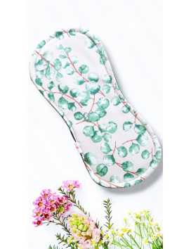 Pack 7 serviettes hygiéniques lavables sans ailettes - EUCALYPTUS (S)
