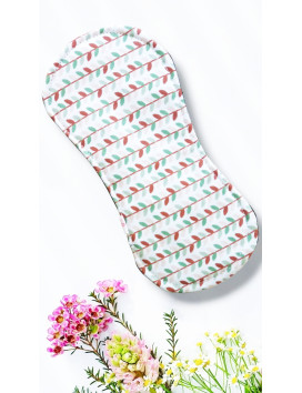Pack 7 serviettes hygiéniques lavables sans ailettes - EUCALYPTUS (S)